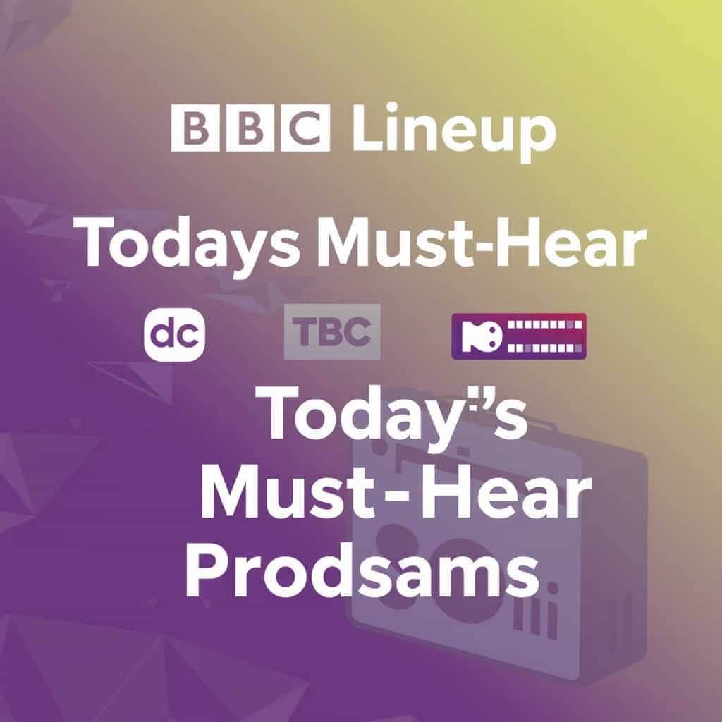BBC Radio Lineup - Today's Must-Hear Programs